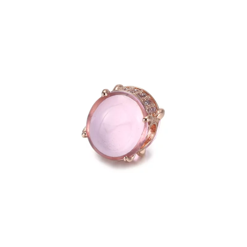 (imagen para) Charm de Cabujón Ovalado Rosa PANDORA - 789309C02 - Ver 2