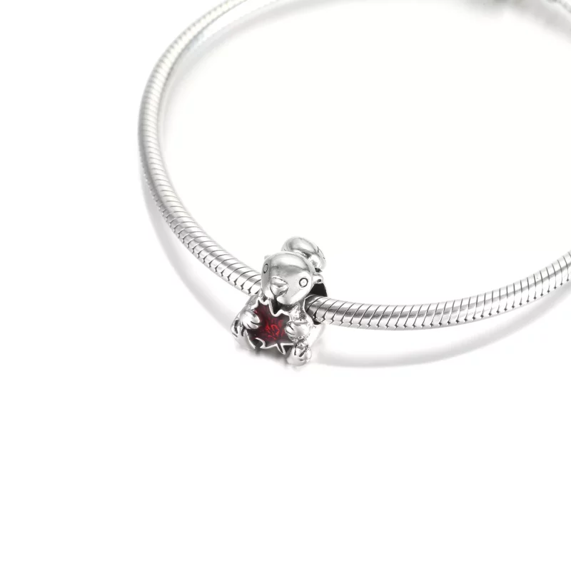 (imagen para) Charm de PANDORA con Castor Canadiense y Hoja de Maple - 799394C01 - Ver 5