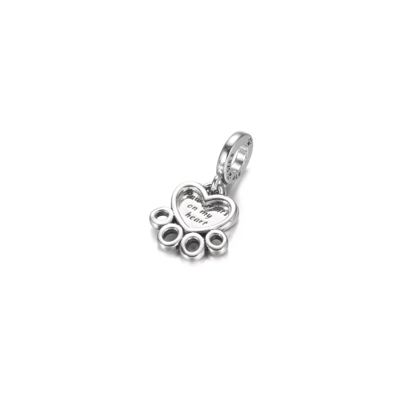 (imagen para) Charm de PANDORA Huellas en mi Corazón - 799360C00 - Ver 3