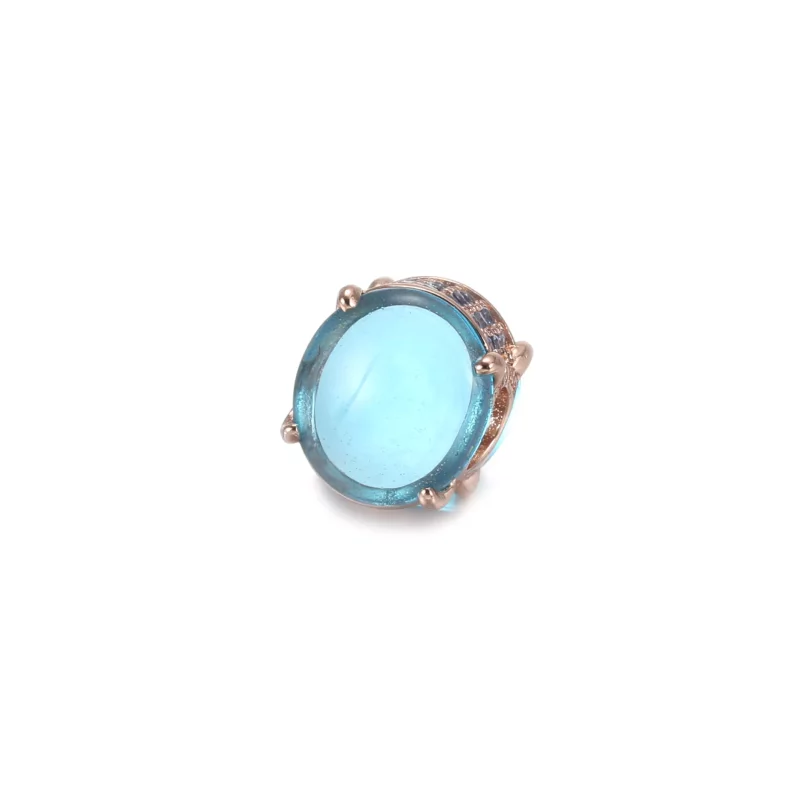 (imagen para) Charm PANDORA Azul con Cabujón Ovalado - 789309C01 - Ver 2