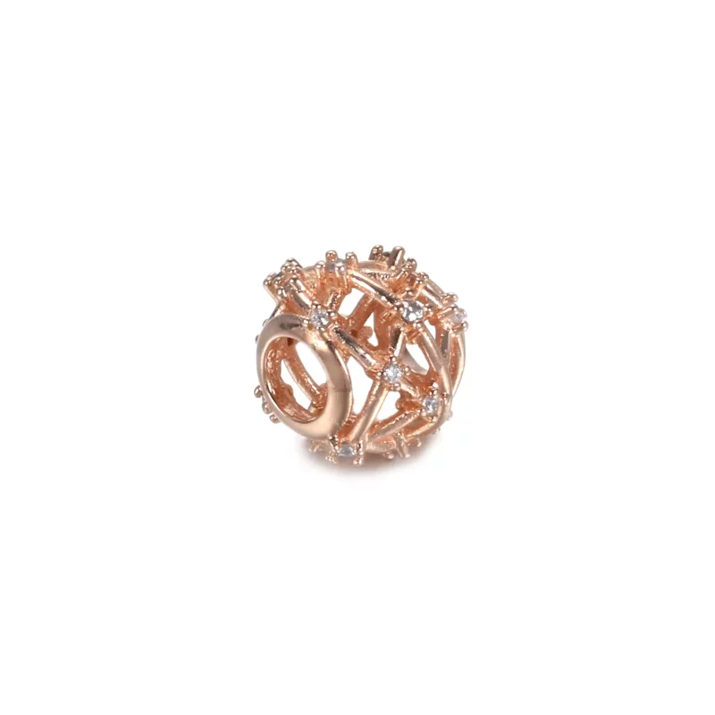 (imagen para) Charm PANDORA de constelaciones de estrellas caladas - 789240C01 - Ver 3