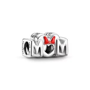 (imagen para) Charm Pandora Disney Minnie Mouse con lazo y mamá - 799363C01