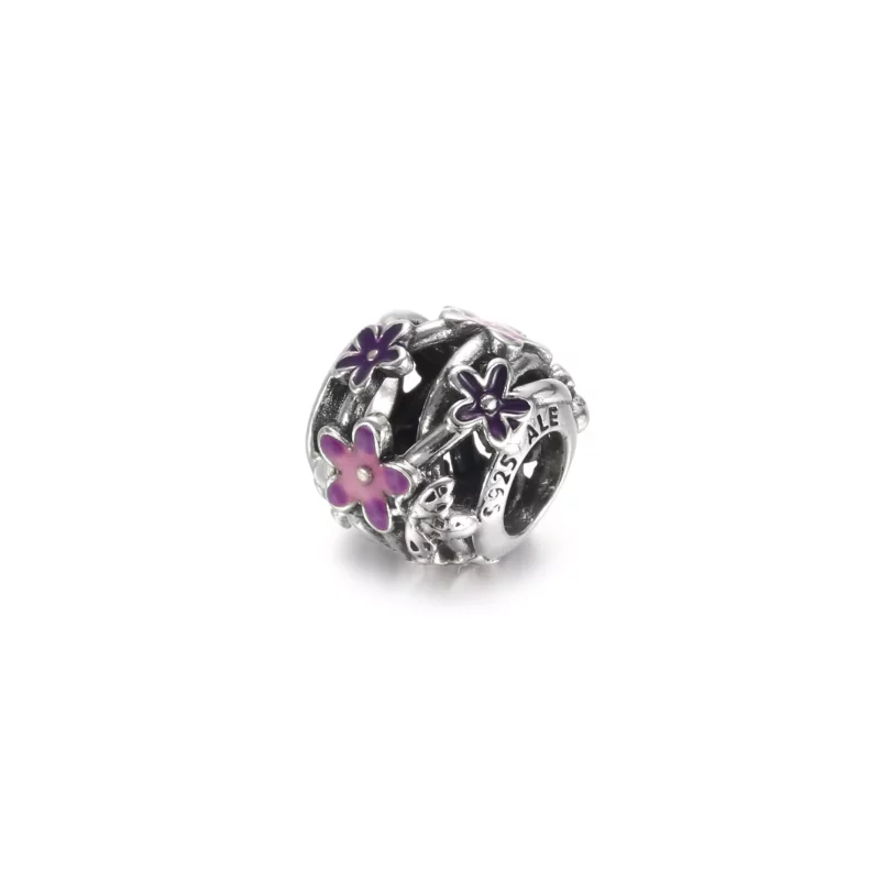 (imagen para) Charm PANDORA Margarita Morada Calada - 798772C02 - Ver 2