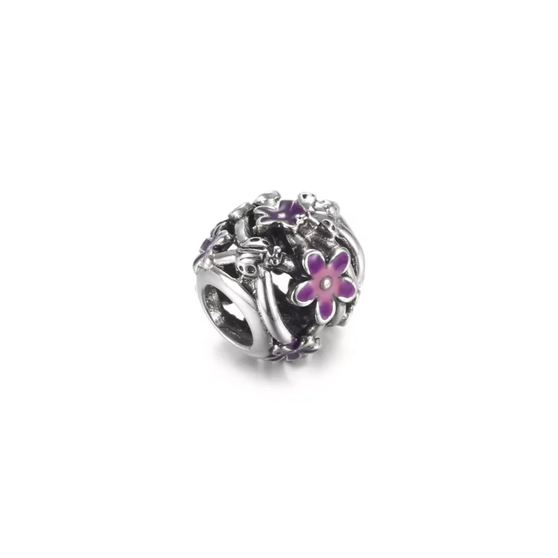 (imagen para) Charm PANDORA Margarita Morada Calada - 798772C02 - Ver 3