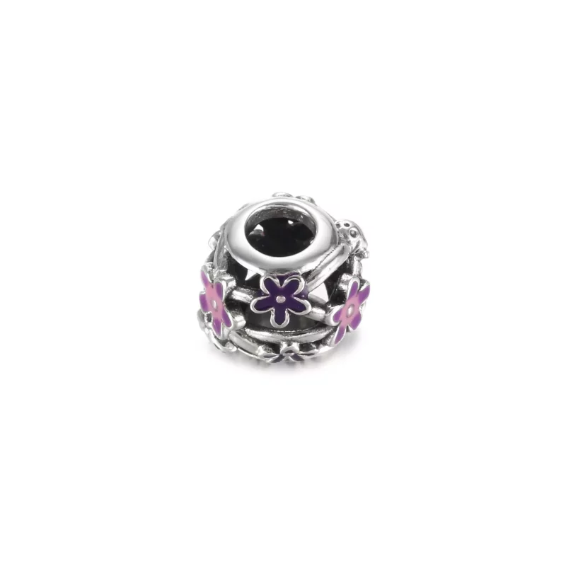 (imagen para) Charm PANDORA Margarita Morada Calada - 798772C02 - Ver 4
