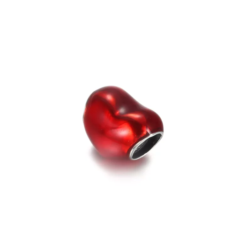 (imagen para) Charms de Corazón Rojo Metálico PANDORA - 799291C02 - Ver 2