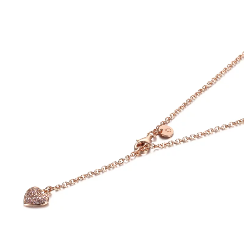 (imagen para) Collar Collier PANDORA Pink Swirl Heart - 389279C01 - Ver 5
