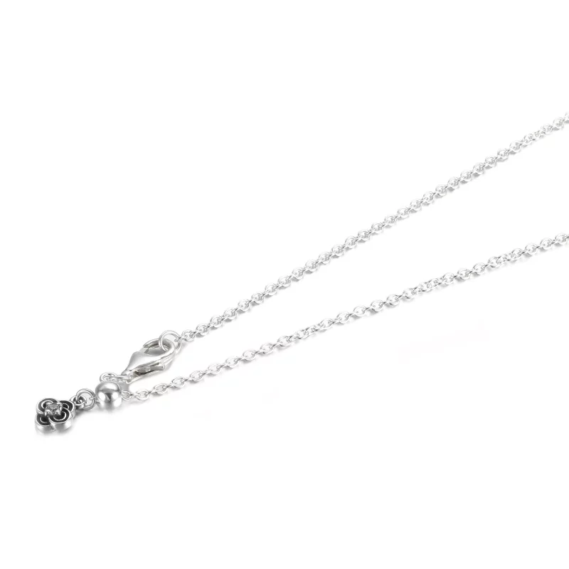(imagen para) Collar PANDORA en dos tonos con llave y flor - 399339C01 - Ver 4