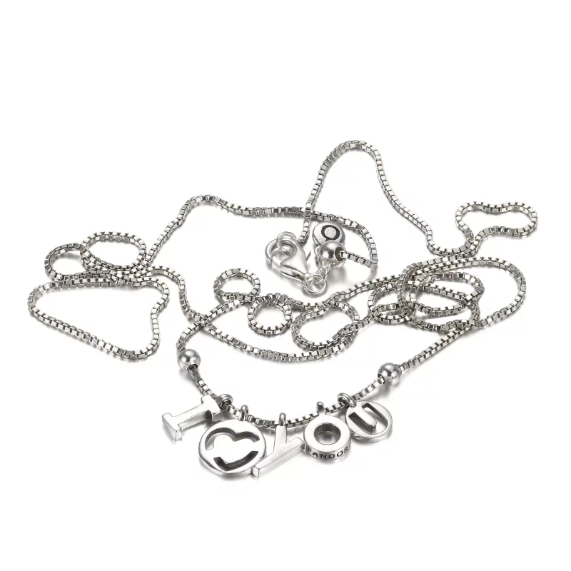 (imagen para) Collar PANDORA I Love You - 396580-60 - Ver 3