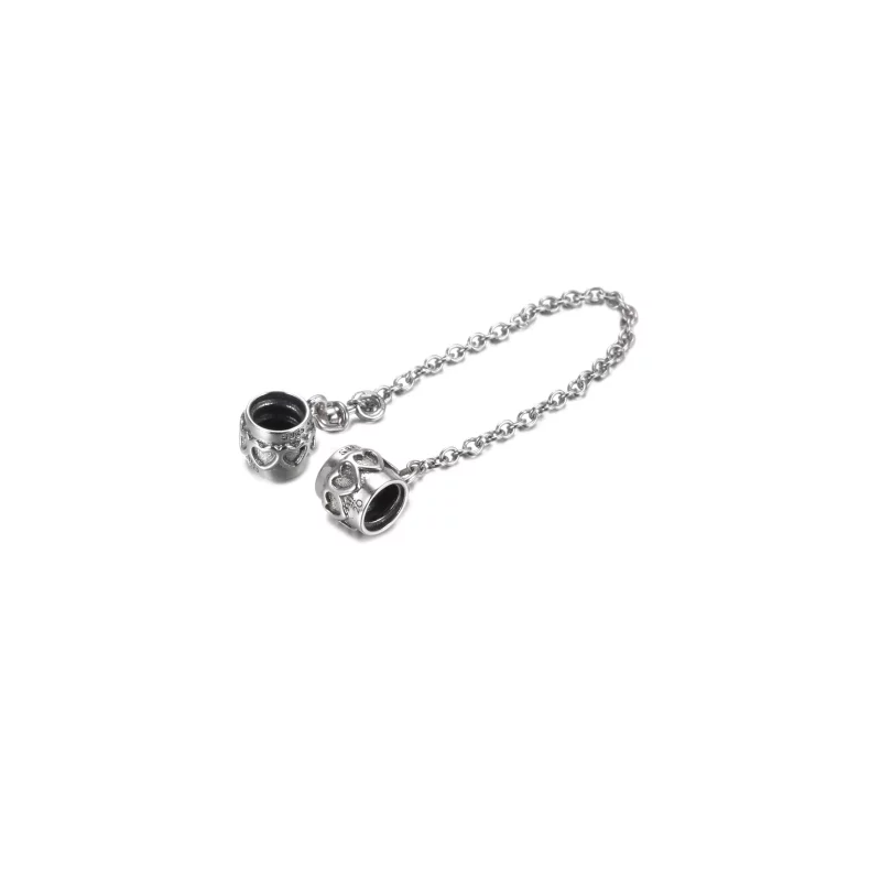 (imagen para) Edición Limitada Pandora 20 Aniversario Heart Safety Chain - 799007C00-5 - Ver 3