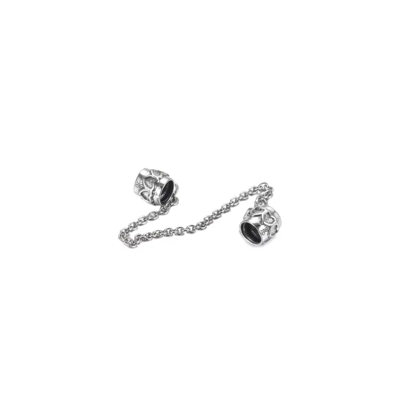 (imagen para) Edición Limitada Pandora 20 Aniversario Heart Safety Chain - 799007C00-5 - Ver 5