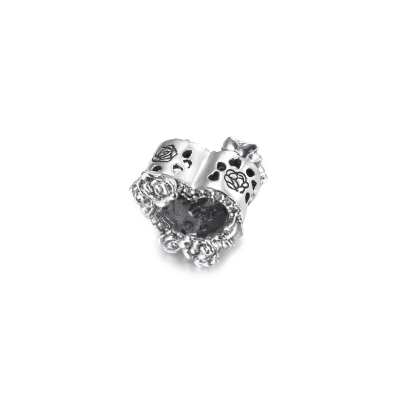 (imagen para) PANDORA Abalorio Corazón Abierto y Flores de Rosa - 799281C01 - Ver 2