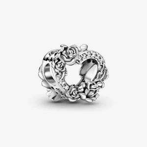 (imagen para) PANDORA Abalorio Corazón Abierto y Flores de Rosa - 799281C01