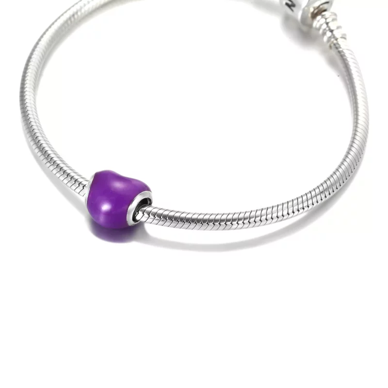(imagen para) PANDORA Abalorio Corazón Metálico Morado - 799291C01 - Ver 5