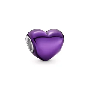 (imagen para) PANDORA Abalorio Corazón Metálico Morado - 799291C01