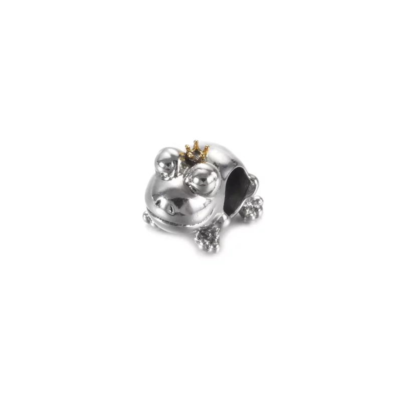 (imagen para) PANDORA Amuleto de rana príncipe bicolor - 799342C00 - Ver 2