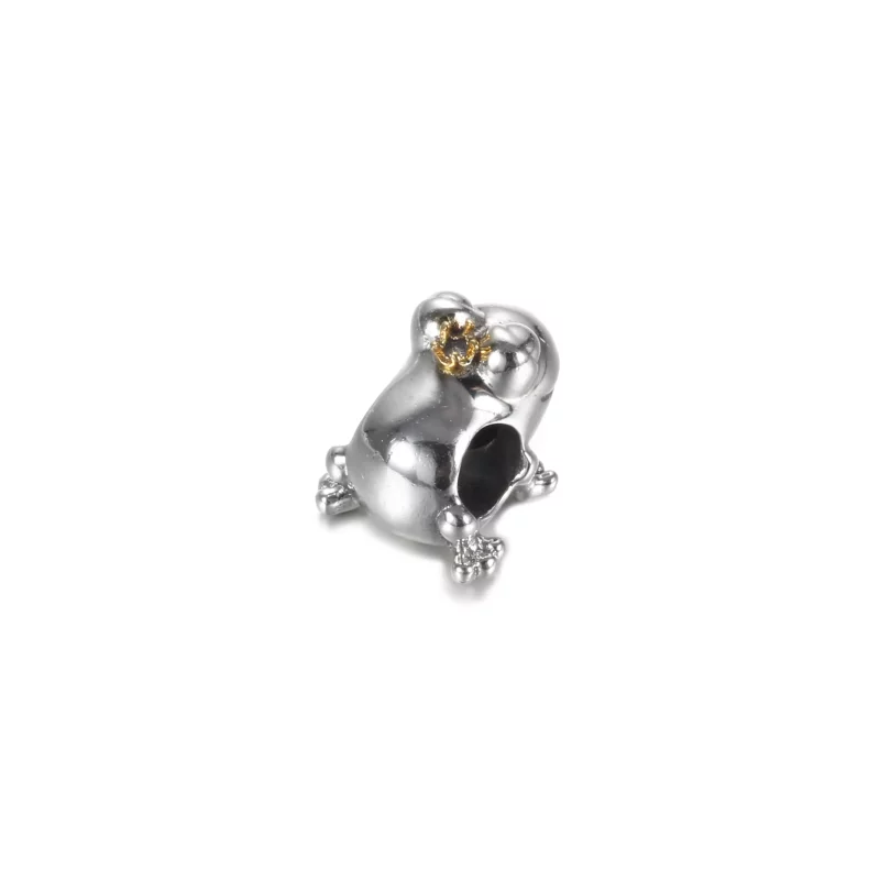 (imagen para) PANDORA Amuleto de rana príncipe bicolor - 799342C00 - Ver 3