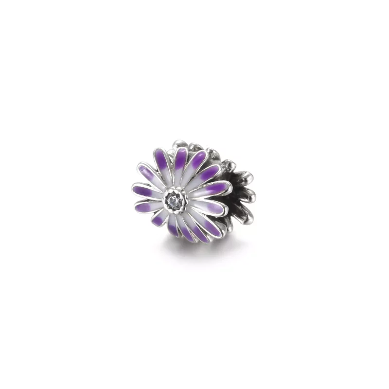 (imagen para) PANDORA Amuleto Margarita Morada - 798775C02 - Ver 2