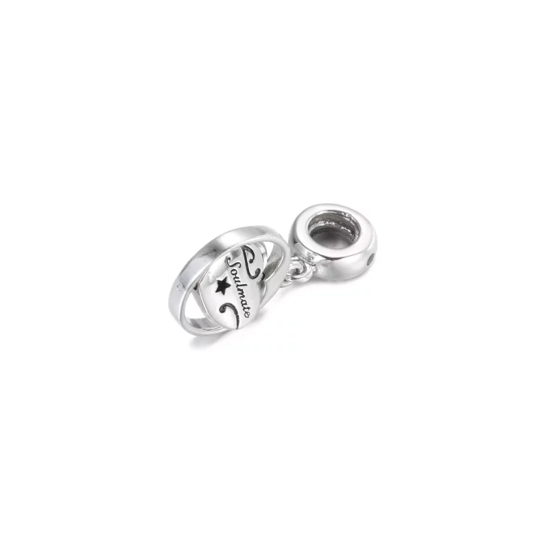 (imagen para) PANDORA Charm colgante giratorio "Para siempre y siempre alma gemela" - 799266C0 - Ver 4
