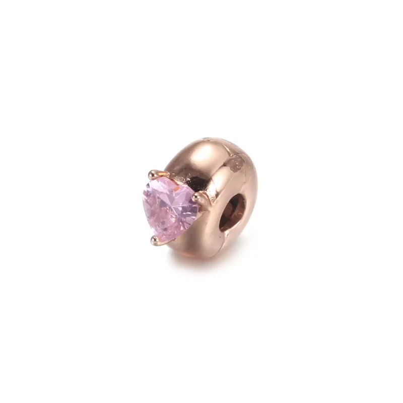 (imagen para) PANDORA Clip Charm Solitario Corazón Azul - 789203C02 - Ver 4