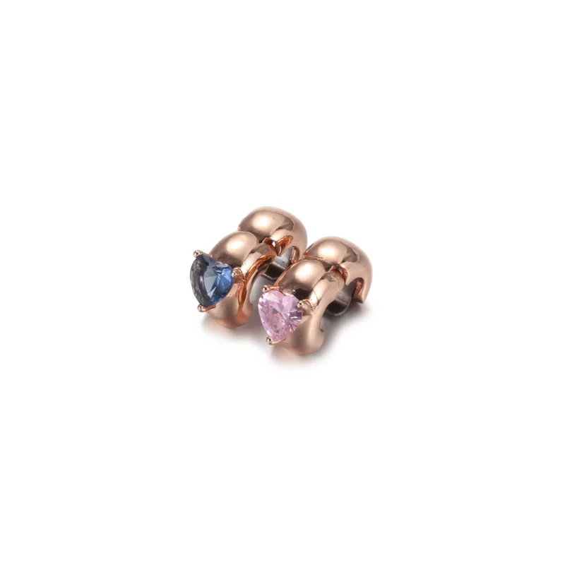 (imagen para) PANDORA Clip Charm Solitario Corazón Azul - 789203C02 - Ver 6