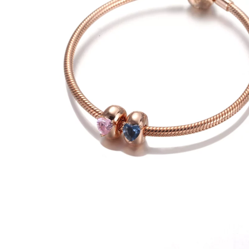 (imagen para) PANDORA Clip Charm Solitario Corazón Azul - 789203C02 - Ver 7