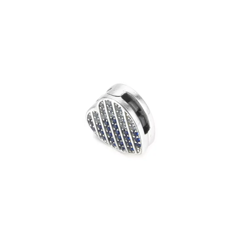 (imagen para) PANDORA Clip Encanto Corazón Pavé Azul - 799346C01 - Ver 2