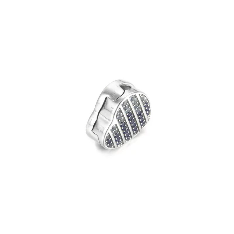 (imagen para) PANDORA Clip Encanto Corazón Pavé Azul - 799346C01 - Ver 3