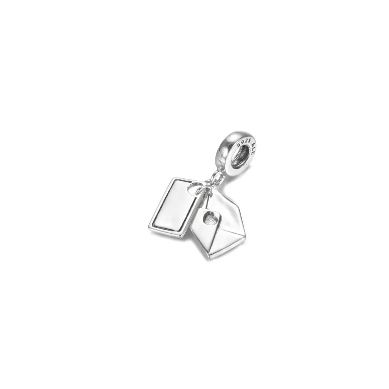 (imagen para) Pandora Colgante Encanto de Letra y Sobre Grabable - 799274C00 - Ver 2