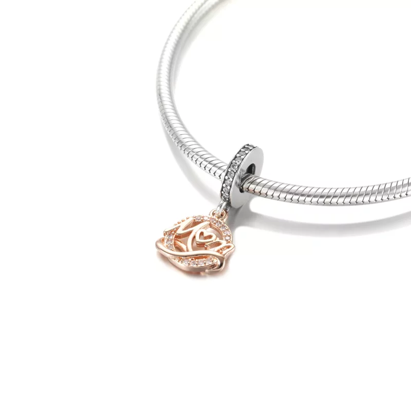 (imagen para) PANDORA Colgante Mamá en Dos Tonos - 789374C01 - Ver 5