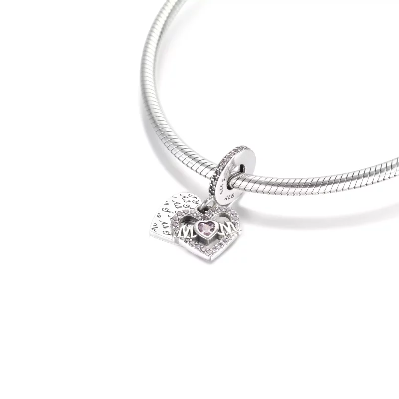 (imagen para) PANDORA Corazón y colgante de mamá - 799402C01 - Ver 5