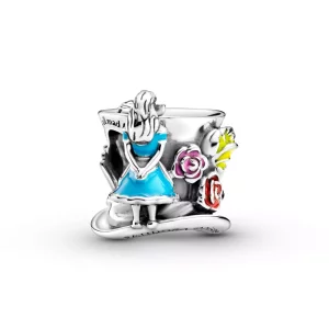 (imagen para) PANDORA Disney Alicia en el País de las Maravillas y el Charm de la Fiesta del Té del Sombrerero Loco - 799348C01