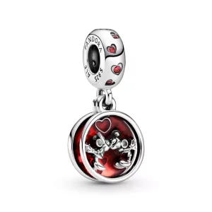 (imagen para) PANDORA Disney Mickey Mouse y Minnie Mouse Amor y Besos Colgante Charm - 799298C01