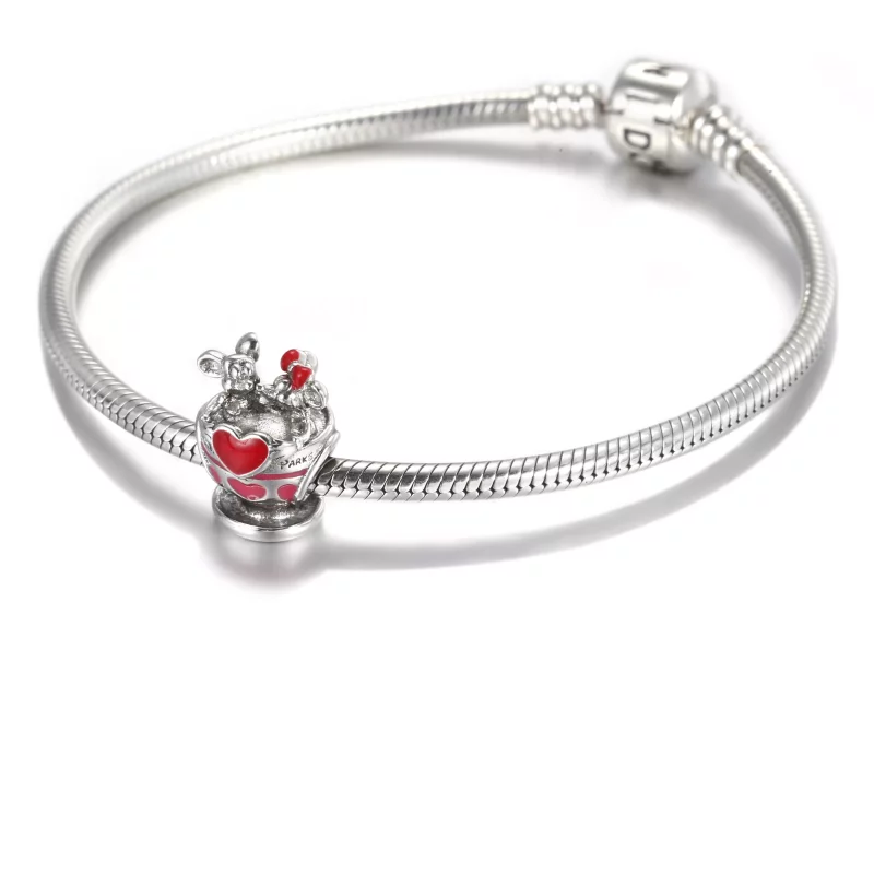 (imagen para) Pandora Disney Parks Mickey y Minnie Tazas de Té Charm - 799265C01 - Ver 6