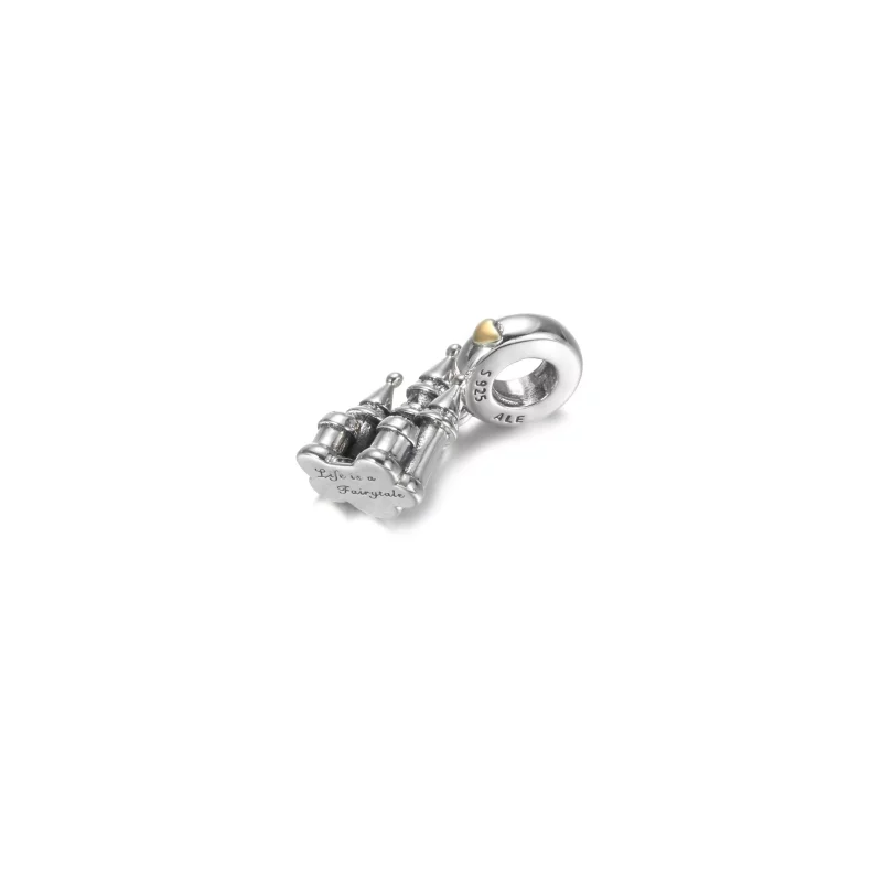 (imagen para) PANDORA Encanto Colgante Castillo Bicolor - 799337C00 - Ver 3