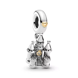 (imagen para) PANDORA Encanto Colgante Castillo Bicolor - 799337C00