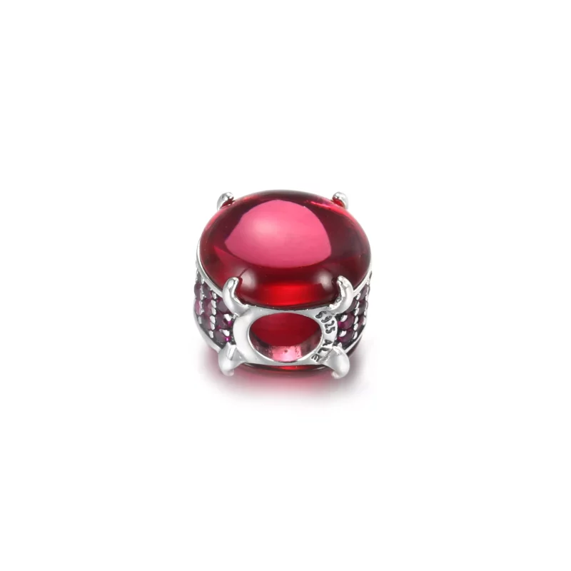 (imagen para) PANDORA Encanto de Cabujón Ovalado Rosa Fucsia - 799309C01 - Ver 4