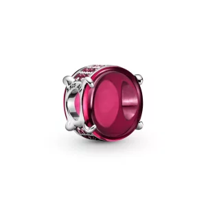 (imagen para) PANDORA Encanto de Cabujón Ovalado Rosa Fucsia - 799309C01