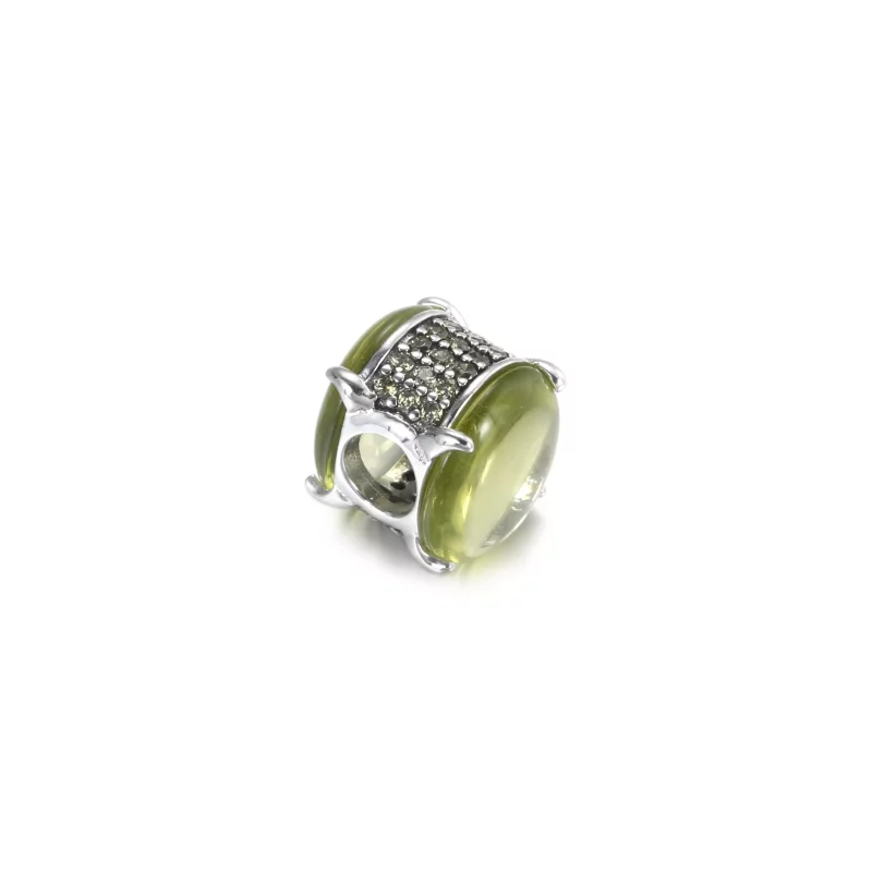 (imagen para) PANDORA Encanto de Cabujón Ovalado Verde - 799309C02 - Ver 3