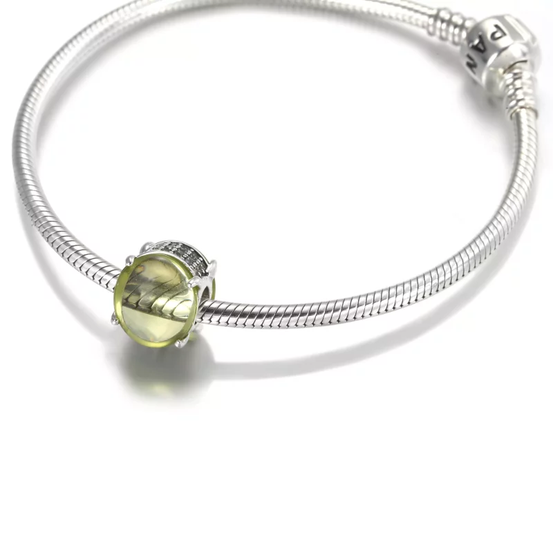 (imagen para) PANDORA Encanto de Cabujón Ovalado Verde - 799309C02 - Ver 5