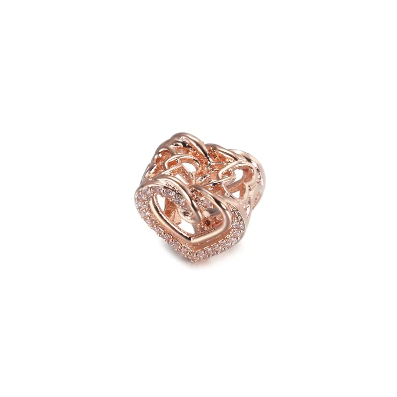 (imagen para) PANDORA Encanto de Corazones Entrelazados Brillantes - 789270C01 - Ver 2