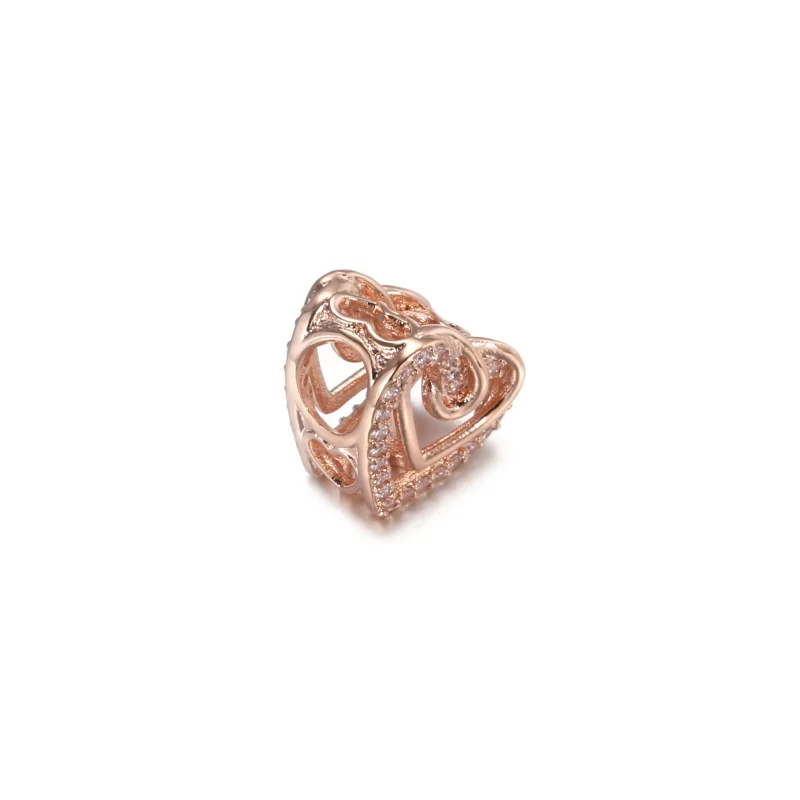 (imagen para) PANDORA Encanto de Corazones Entrelazados Brillantes - 789270C01 - Ver 3