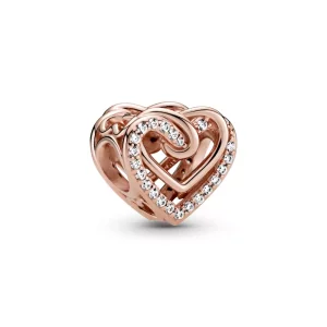(imagen para) PANDORA Encanto de Corazones Entrelazados Brillantes - 789270C01