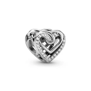 (imagen para) PANDORA Encanto de Corazones Entrelazados Brillantes - 799270C01