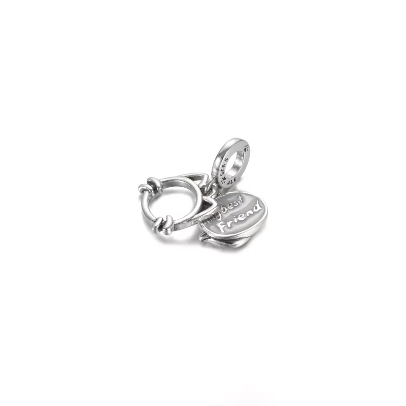 (imagen para) PANDORA Mi charm colgante de gato mascota - 799329C01 - Ver 2