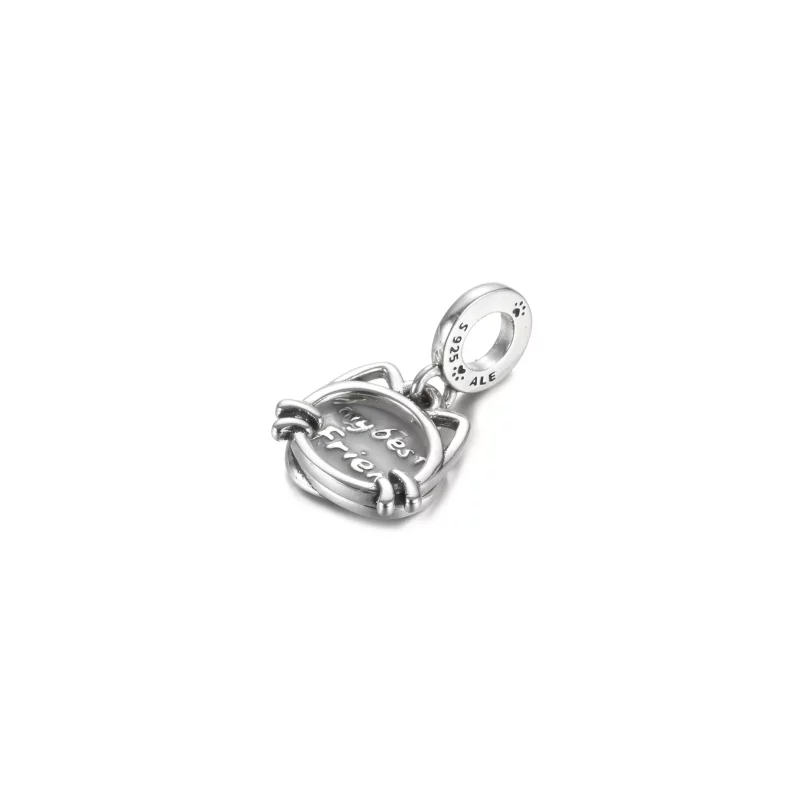 (imagen para) PANDORA Mi charm colgante de gato mascota - 799329C01 - Ver 3