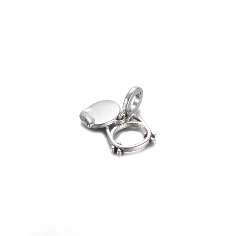(imagen para) PANDORA Mi charm colgante de gato mascota - 799329C01 - Ver 4