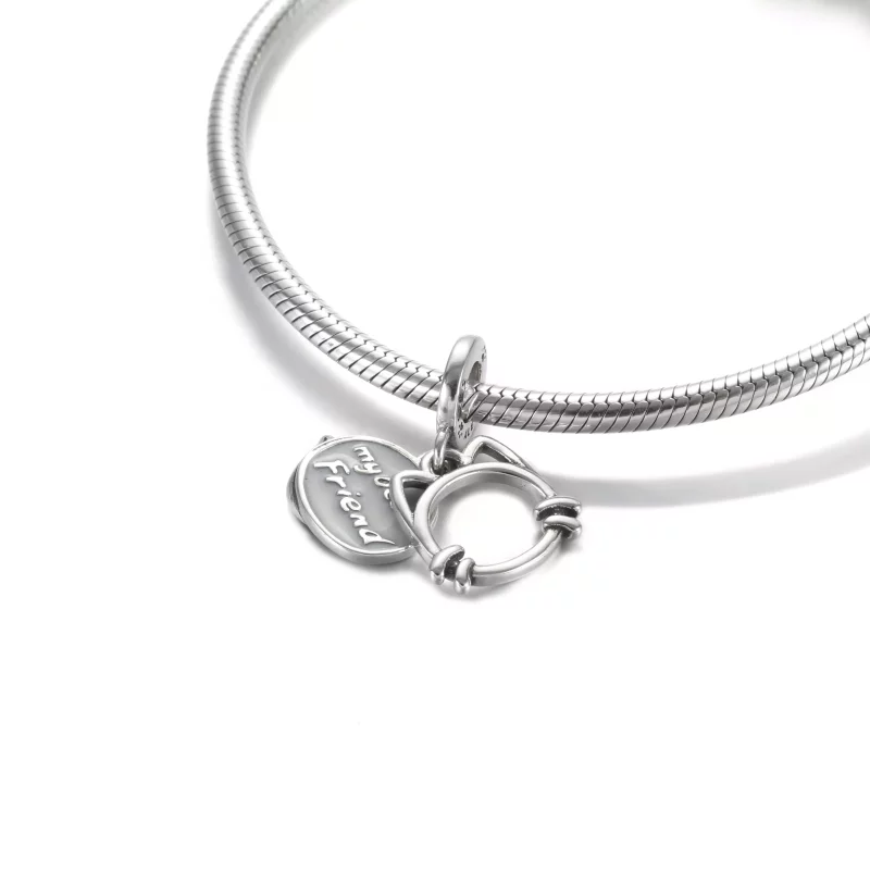 (imagen para) PANDORA Mi charm colgante de gato mascota - 799329C01 - Ver 5