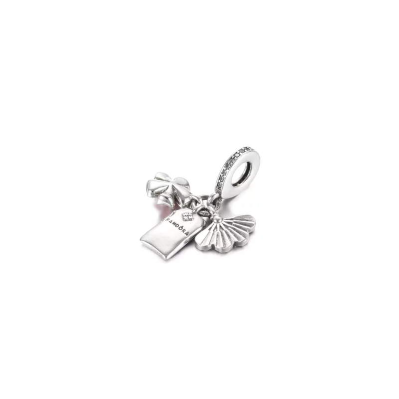 (imagen para) PANDORA Sakura Japonesa, Omamori y Abanico Colgante - 799326C01 - Ver 3