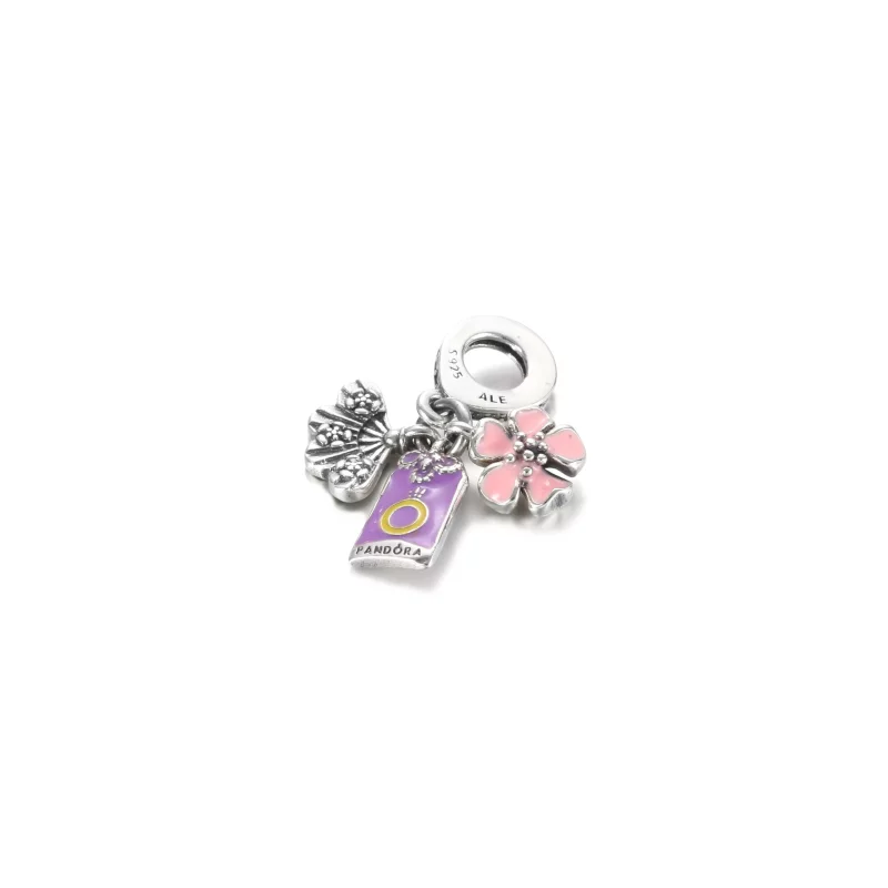 (imagen para) PANDORA Sakura Japonesa, Omamori y Abanico Colgante - 799326C01 - Ver 4